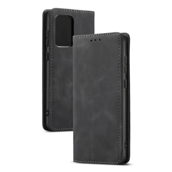 Capa Flip de Couro com Bolso Interno para Samsung Galaxy A73 Preto